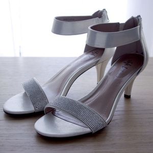 Style & Co Light Gold Heels with Rhinestones